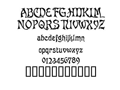 Asphodel TrueType Font