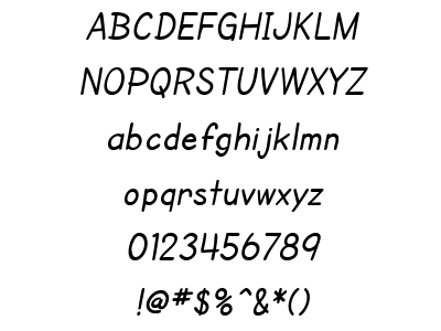 Cartoonist Hand TrueType Font