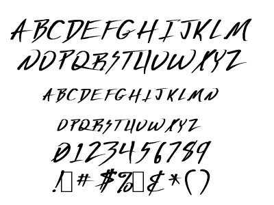Deranged TrueType Font