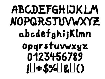 Fatmarker TrueType Font