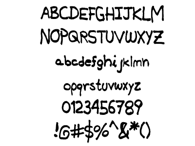 Yuri's Handwritting TrueType Font
