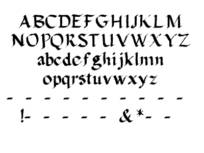 Calligula TrueType Font